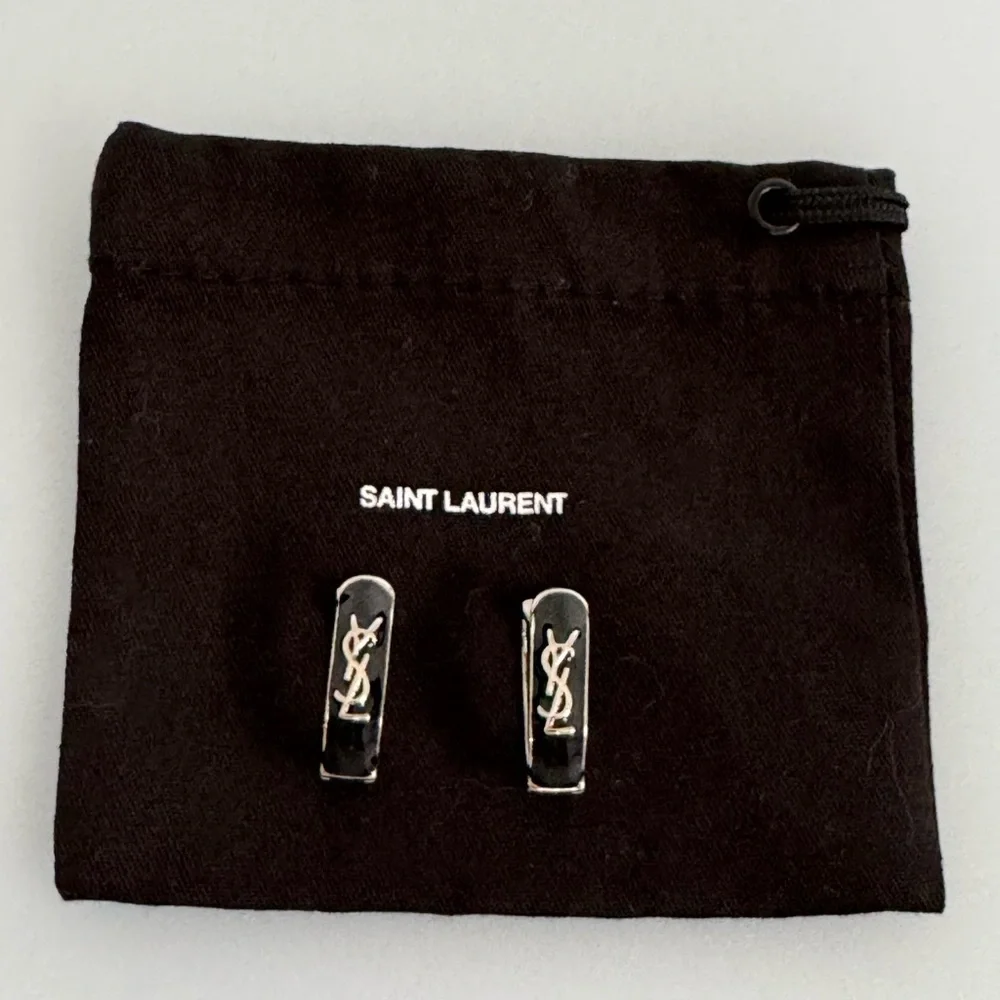 SAINT LAURENT Earrings Authentic 100% - Picture 3 of 12